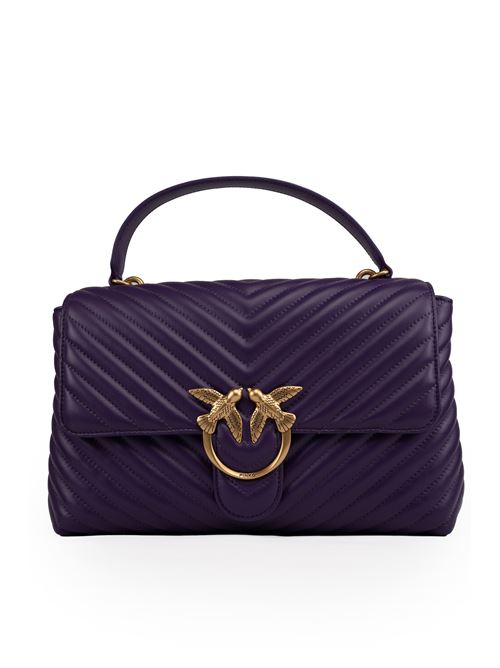 Borsa Big Lady Love Puff Chevron Viola PINKO | 100042 A0GKYYIQ